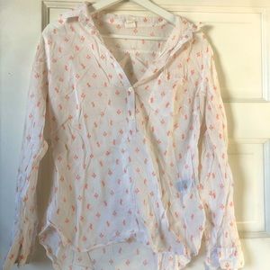 Gap over shirt floral print